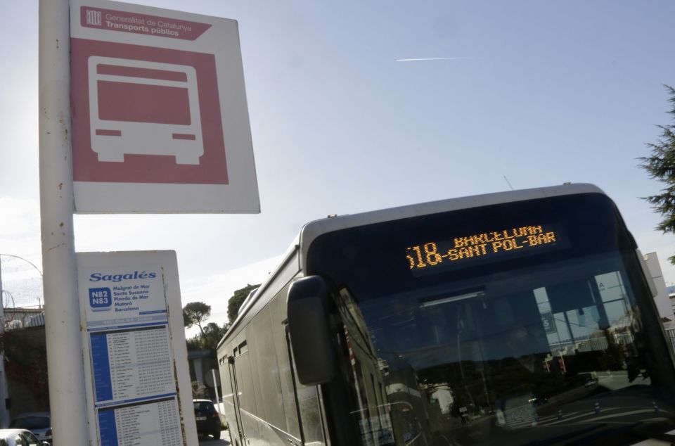 Autobús que conecta el Alt Maresme con Barcelona. Foto: ACN