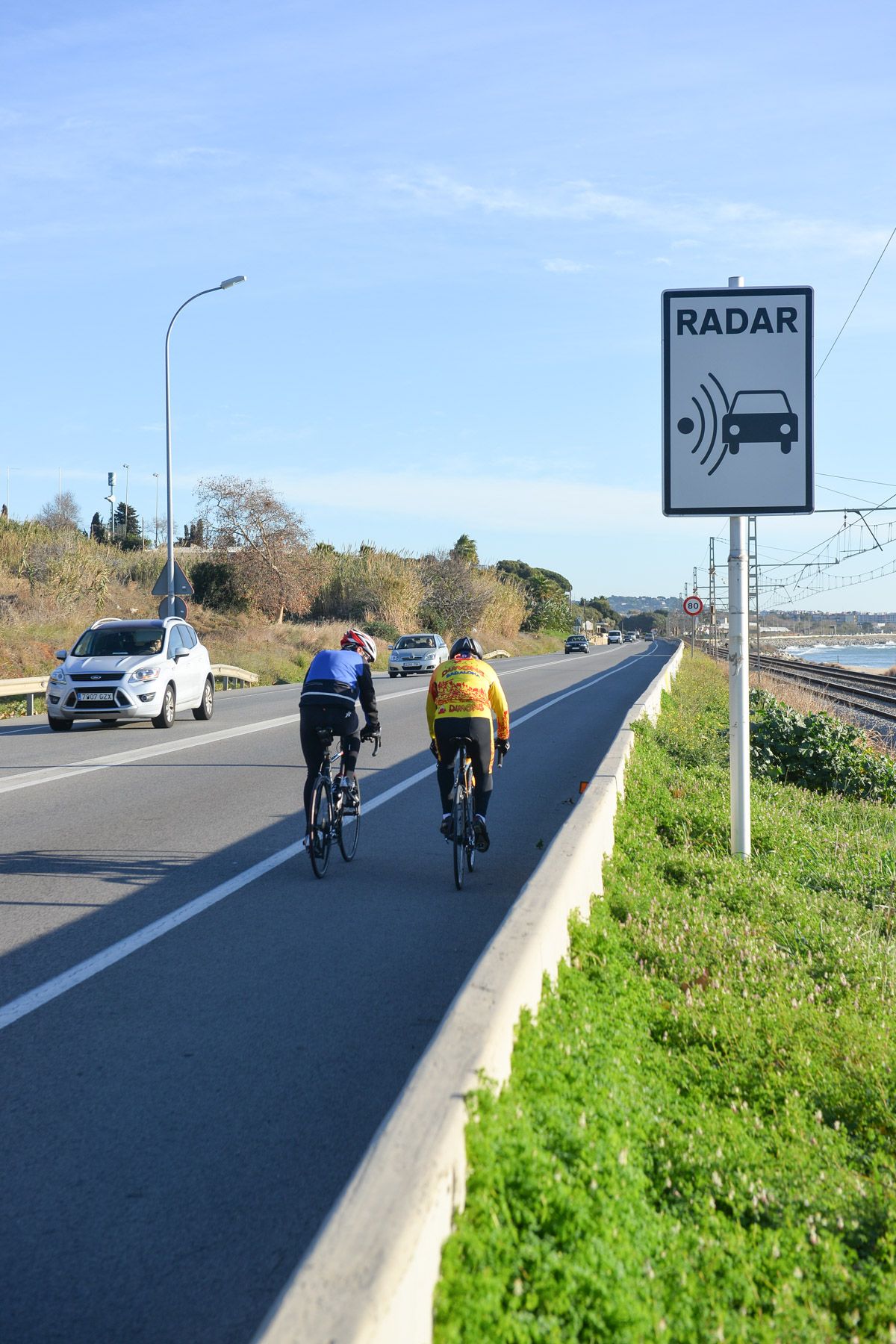 Ciclistes per les carreteres del Maresme