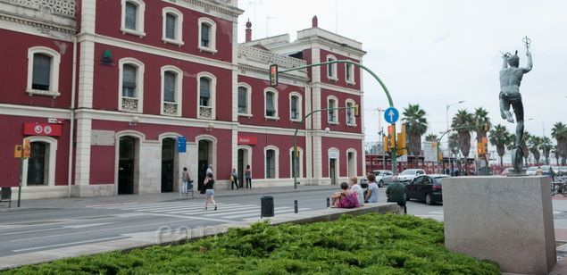 L'estació de tren de Mataró.