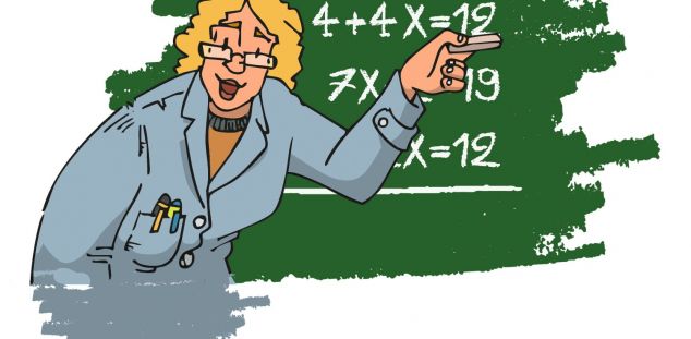 Dibuix d'una mestra d'escola. Ferran Pous Dibuix d'una mestra d'escola. Ferran Pous