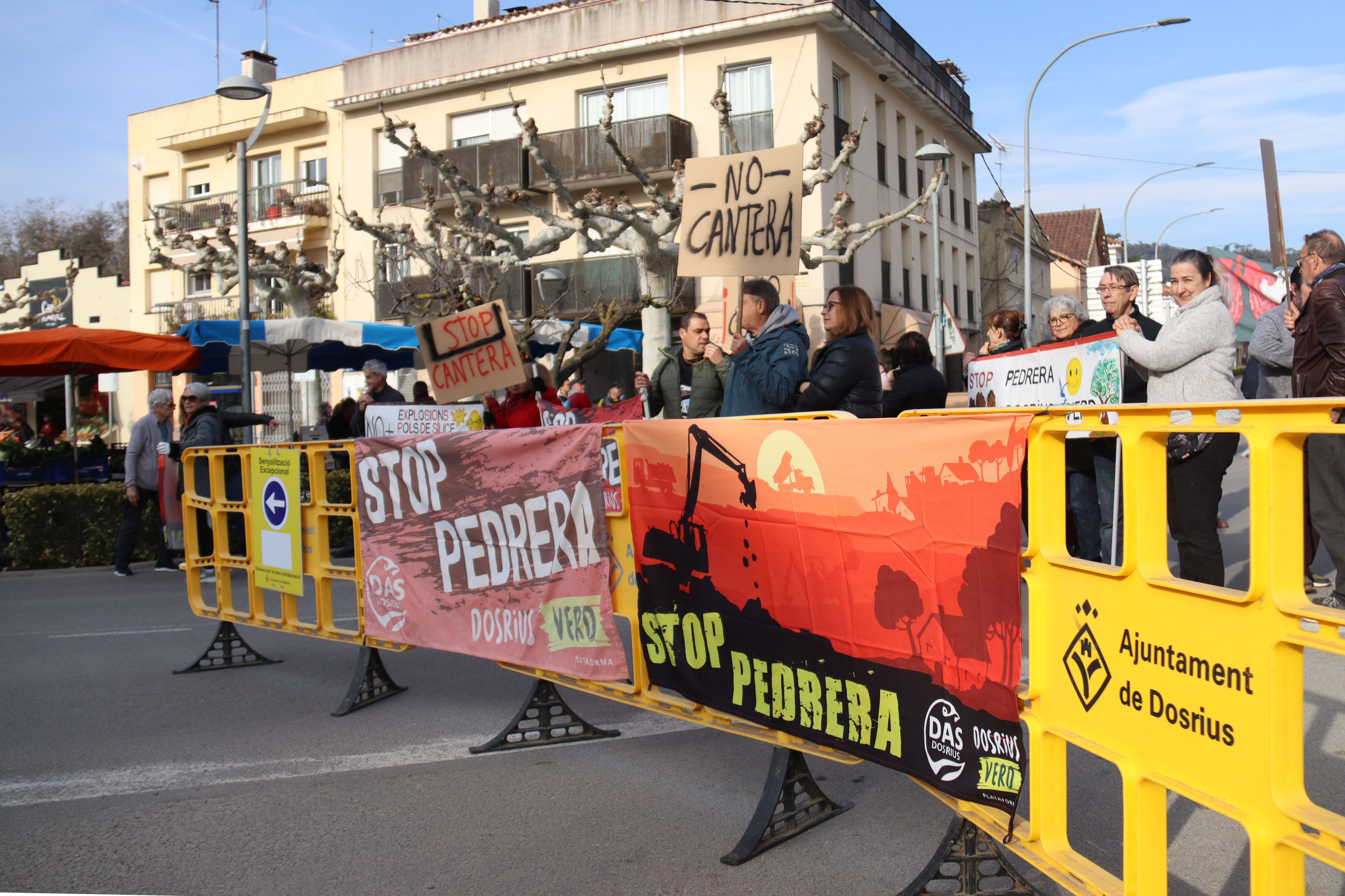 La protesta contra la pedrera del Rocà, a Dosrius. Foto: ACN La protesta contra la pedrera del Rocà, a Dosrius. Foto: ACN