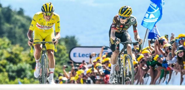Pogacar Vingegaard El Tour de França passa de llarg de Mataró Pogacar Vingegaard El Tour de França passa de llarg de Mataró