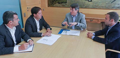 D'esquerra a dreta, Pocurull, Esteve, Mora i Bach D'esquerra a dreta, Pocurull, Esteve, Mora i Bach