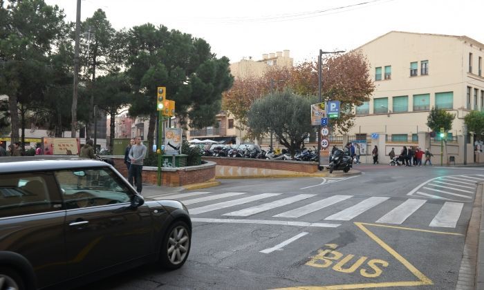 L'entrada a l'aparcament