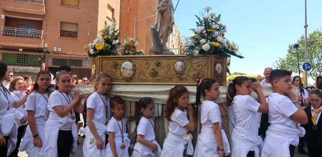 Momentos de la Procesión Infantil de Cristo Resucitado. Foto: J. Merino