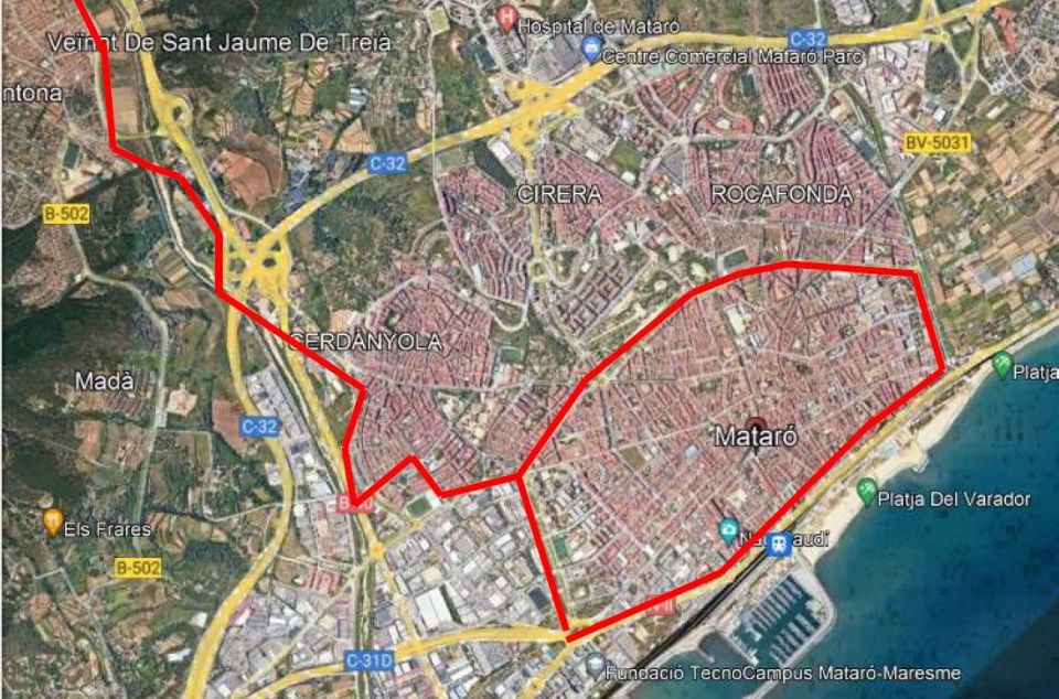 Proposta de recorregut del Tramvia per Mataró i Argentona Proposta de recorregut del Tramvia per Mataró i Argentona