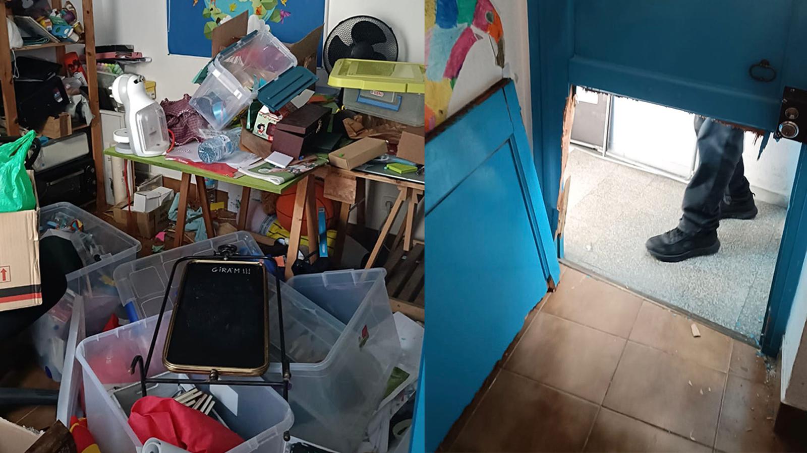El taller de l'artista mataronina, saquejat