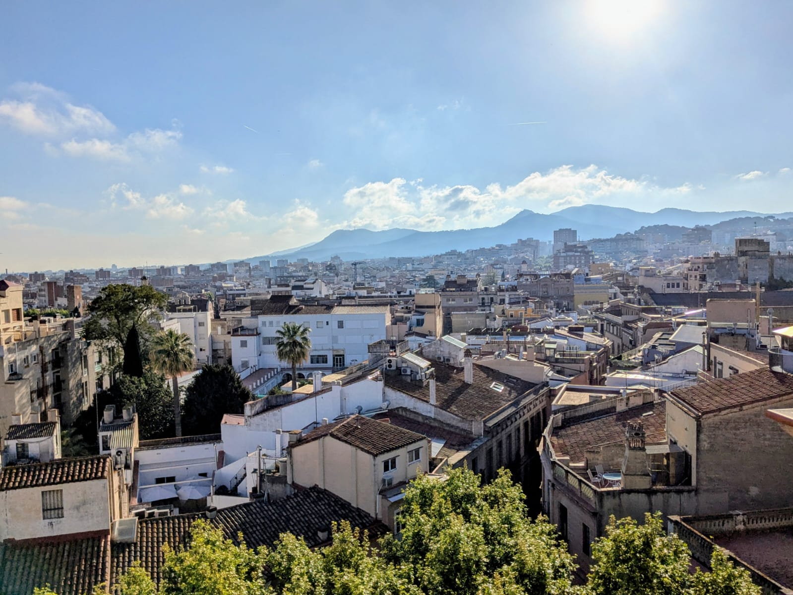 Vista aèria sobre part de Mataró, capital del Maresme