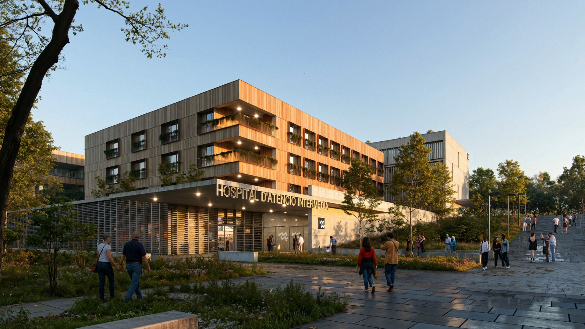 Així serà el nou Hospital d'Atenció Intermèdia de Mataró. Font: Generalitat