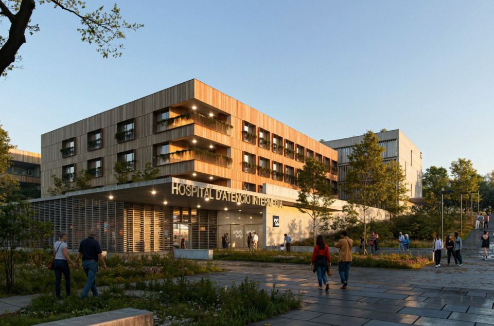 Així serà el nou Hospital d'Atenció Intermèdia de Mataró. Font: Generalitat