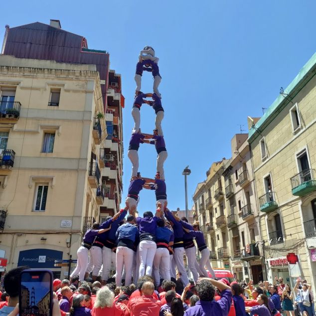 La segona torre de 8 dels Capgrossos aquest any. Foto: E. Casanova La segona torre de 8 dels Capgrossos aquest any. Foto: E. Casanova
