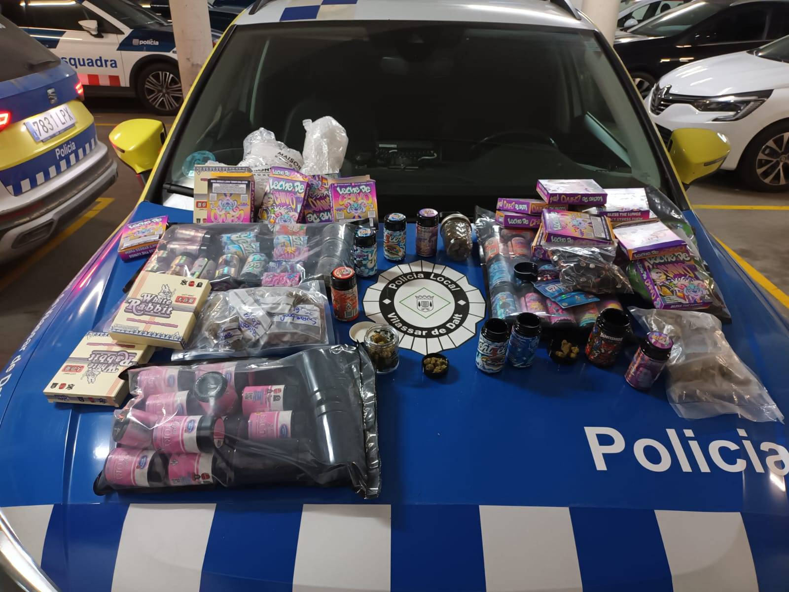 Droga comisada por la la Policía Local de Vilassar de Dalt