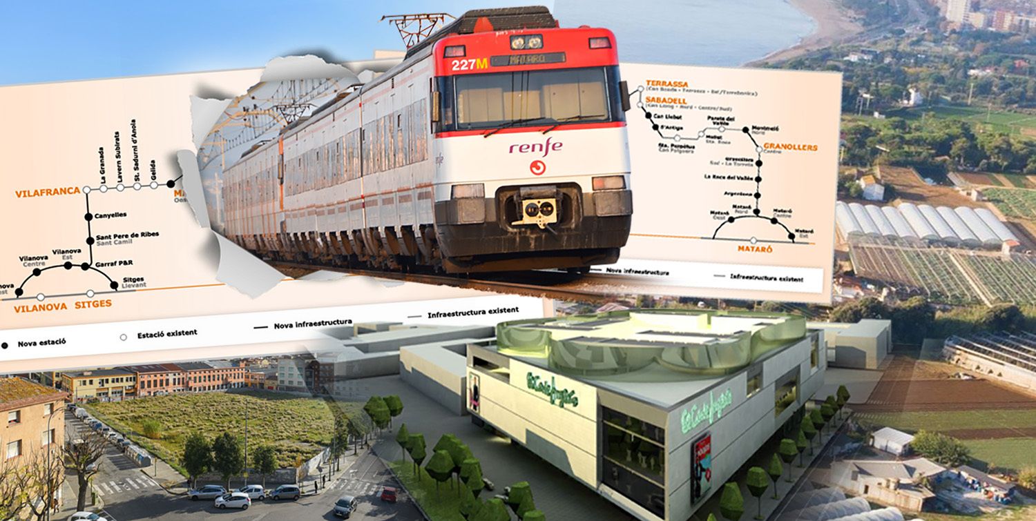El Tren Orbital y su relación con el Corte Inglés de Mataró