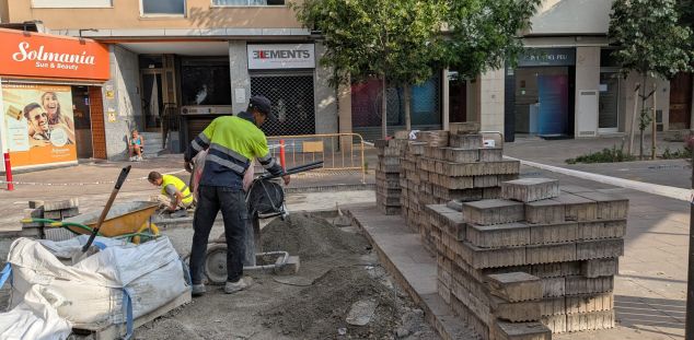 Terceres obres en tres anys al Camí Ral de Mataró. Foto: Cugat C Terceres obres en tres anys al Camí Ral de Mataró. Foto: Cugat C