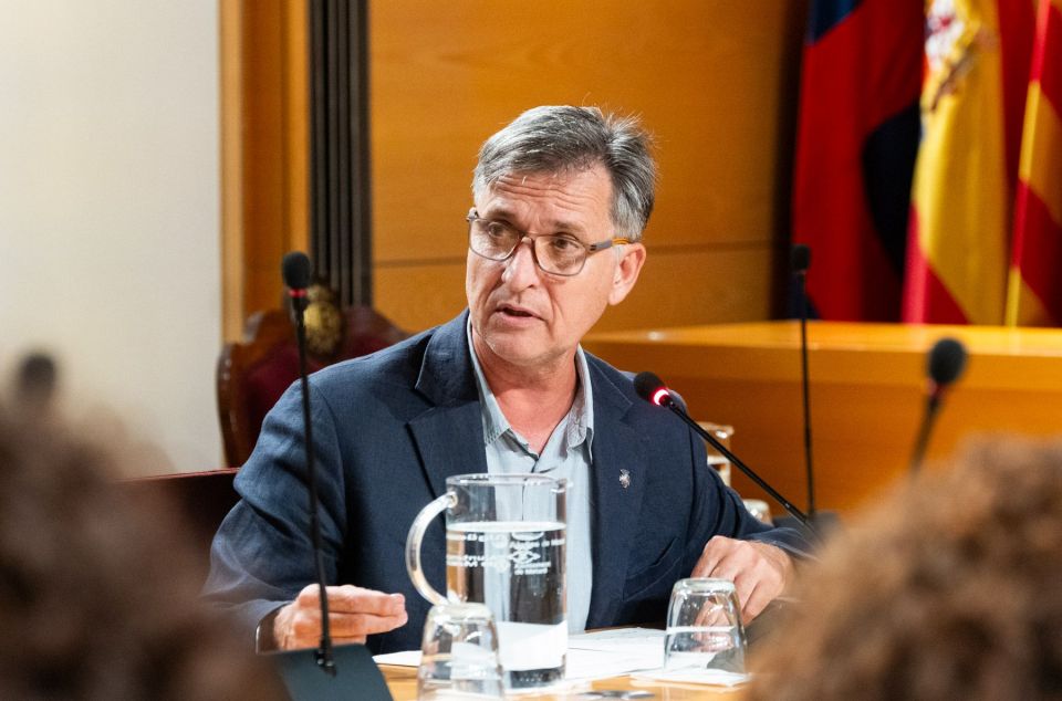 Pim Camprubí en el Pleno Municipal. Foto: R,Gallofré