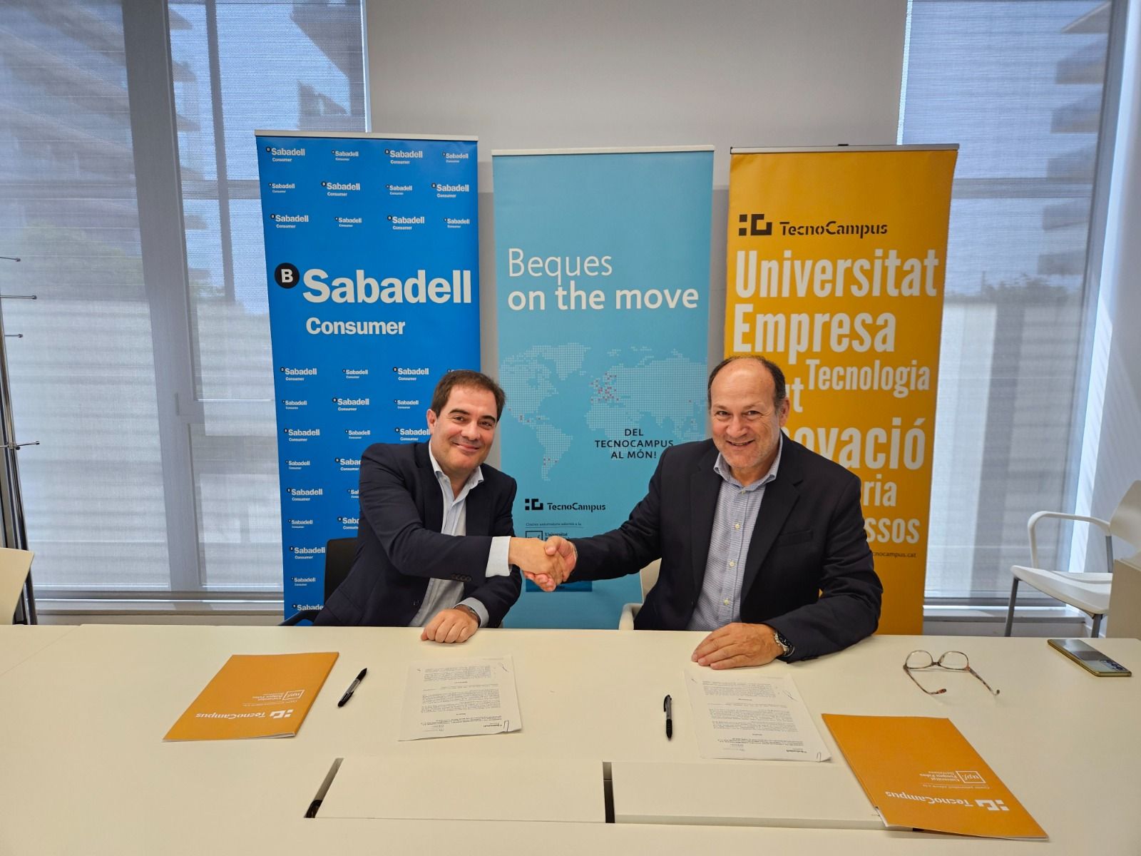 Signatura de l'acord entre Sabadell i TecnoCampus