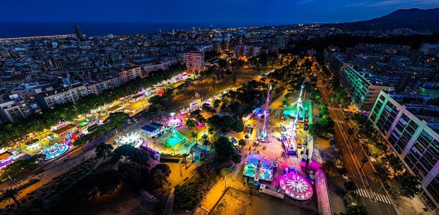 La fira a vista d'ocell. Foto: Policia Local