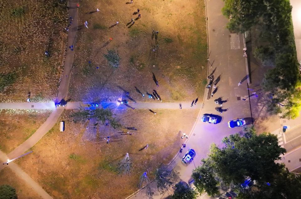Desplegament policial a la Fira de Mataró Desplegament policial a la Fira de Mataró