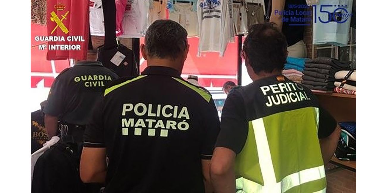 1.200 peces de roba falsificades en una sola botiga a Mataró