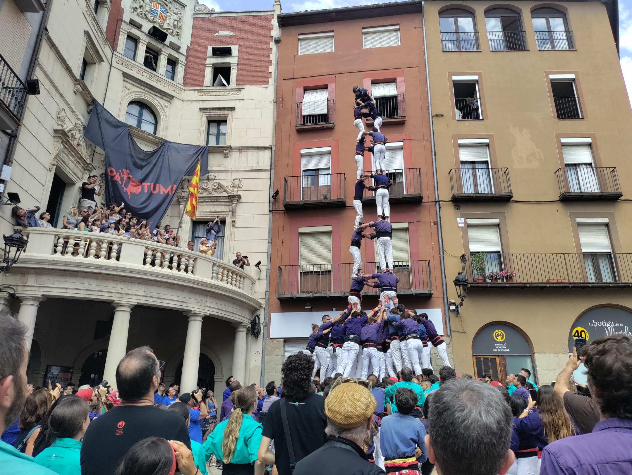 El 3 de 9 de los Capgrossos en Berga. Foto: E. Casanova