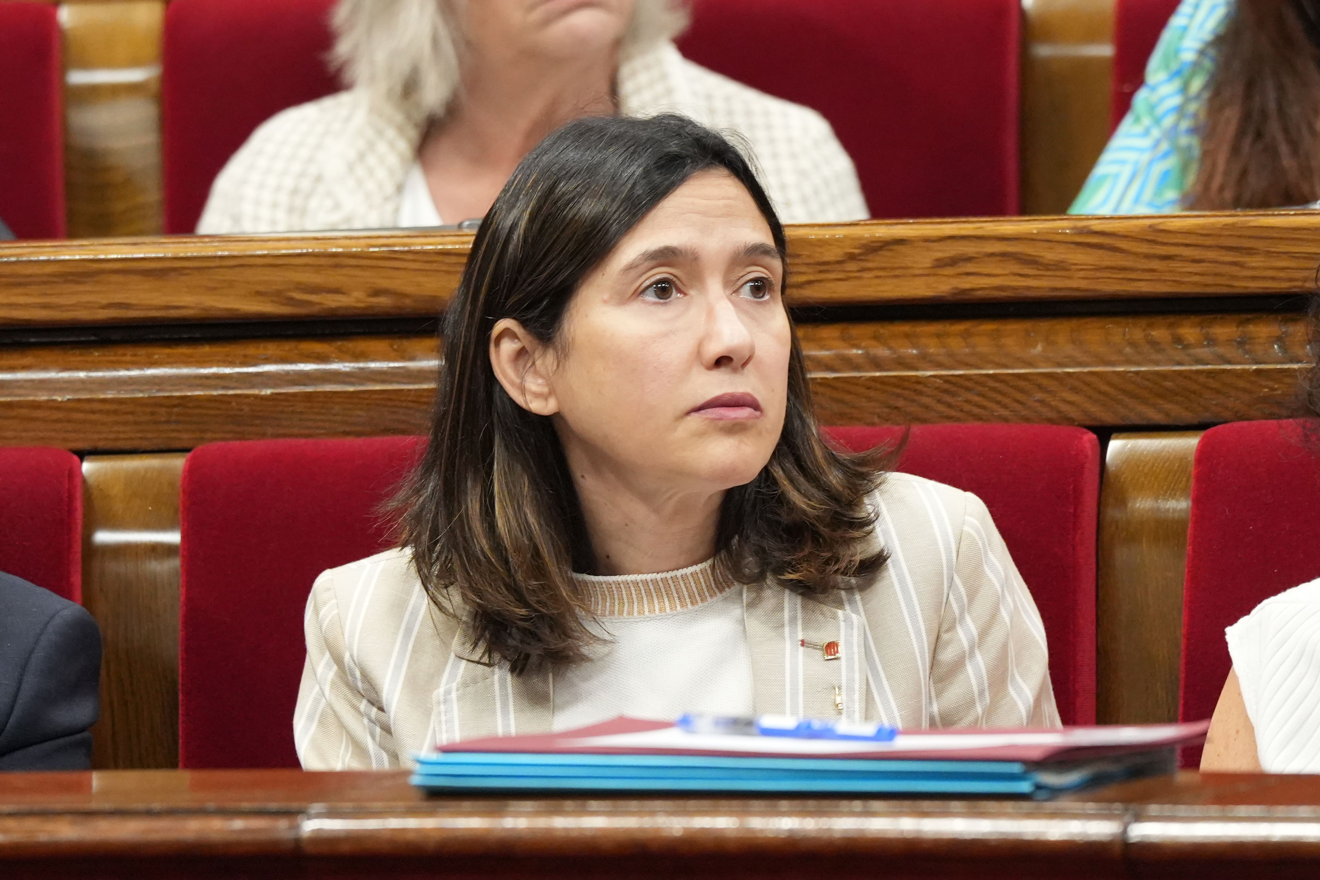 Parlon, en una sessió de control al Parlament. Foto: ACN