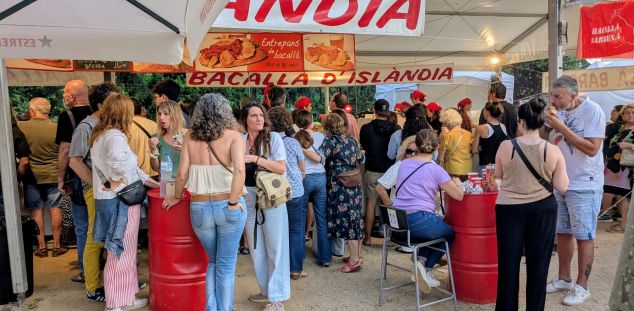 La zona gastronòmica, molt concorreguda també