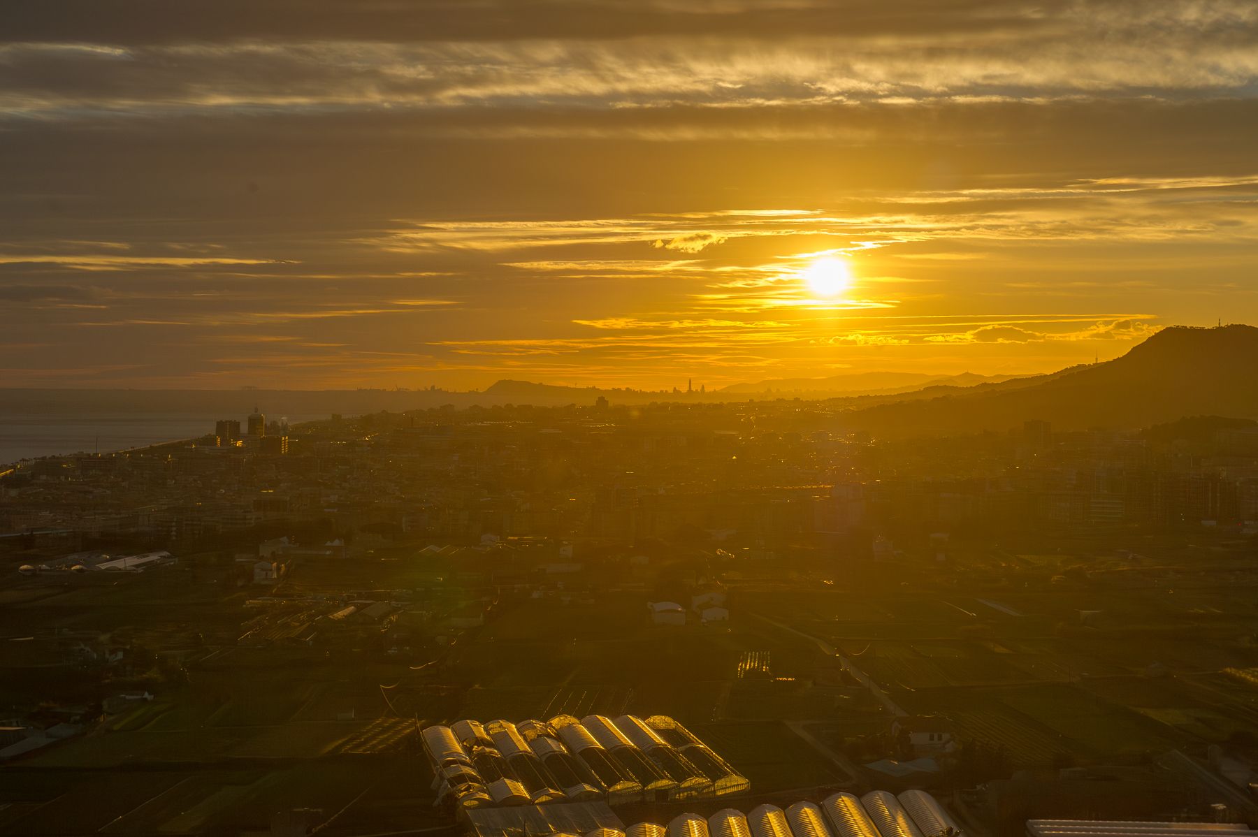 Puesta de sol en Mataró