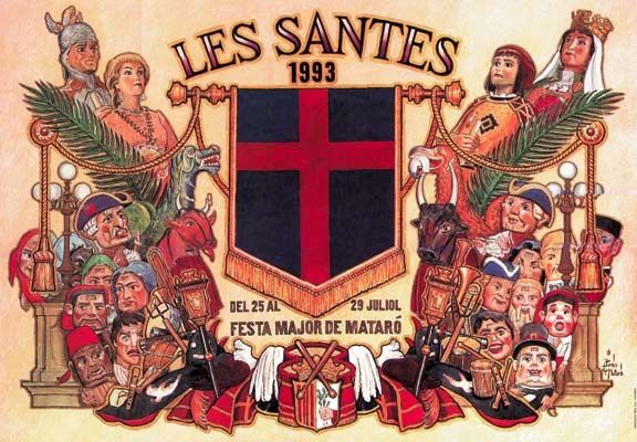 El mític cartell de Les Santes de Parés de Mataró El mític cartell de Les Santes de Parés de Mataró