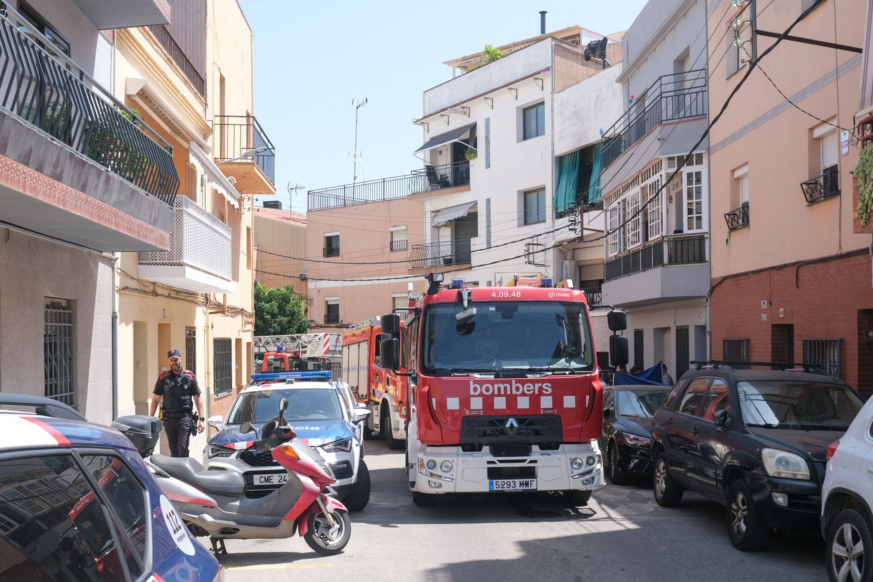Incendi al barri de Cirera. Foto: R.Gallofré