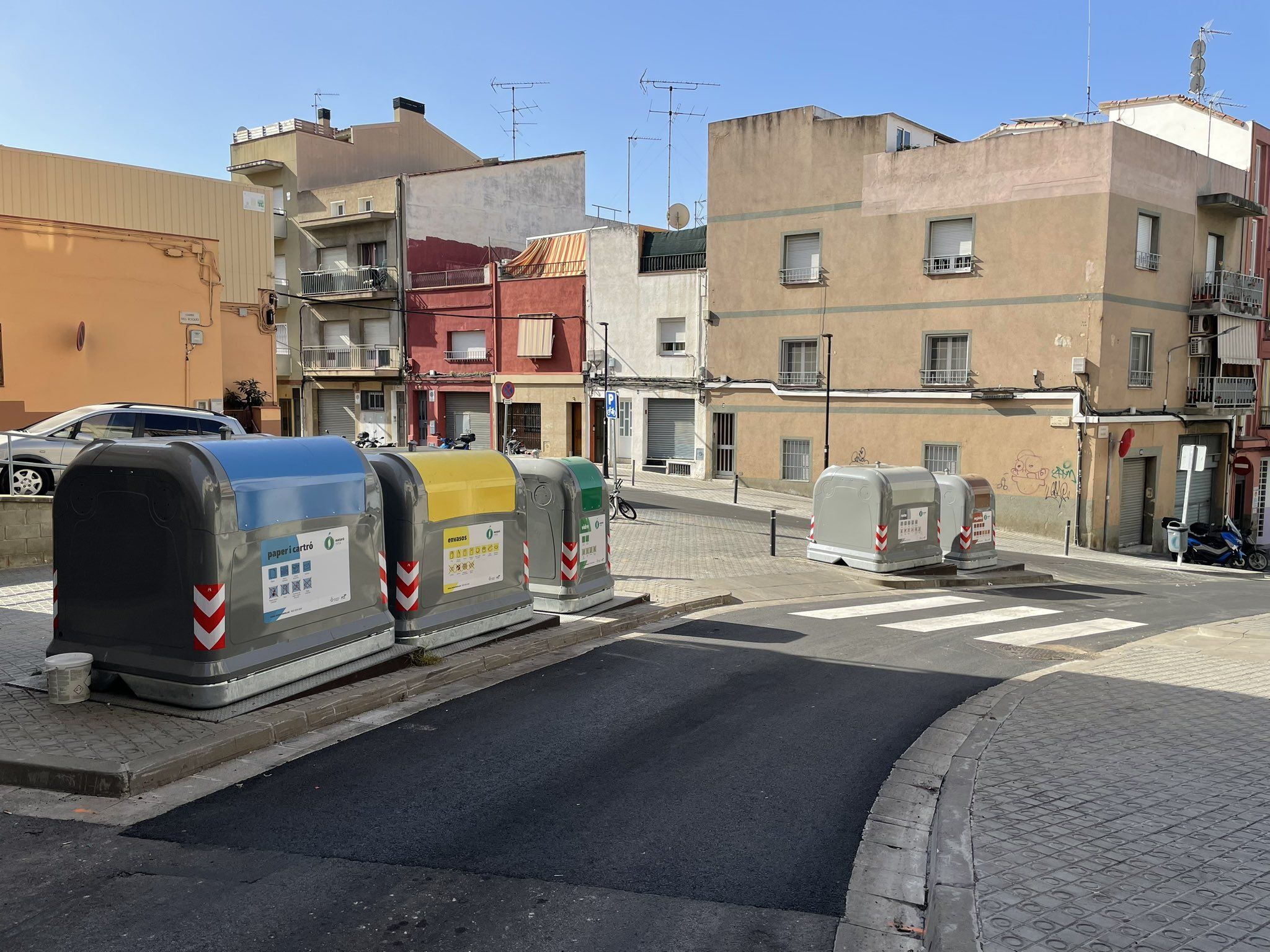 Nous contenidors al carrer Major. Foto Ajuntament