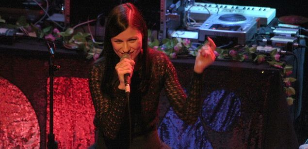 Helena Miquel en una actuación en Mataró