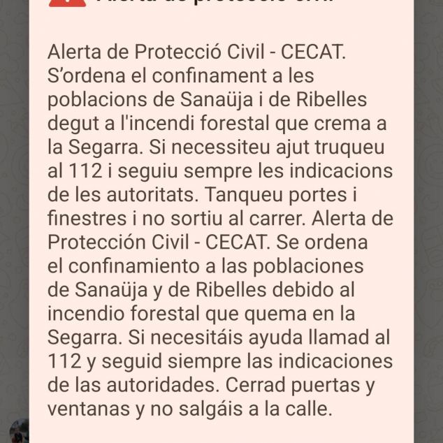 Avís de Protecció Civil