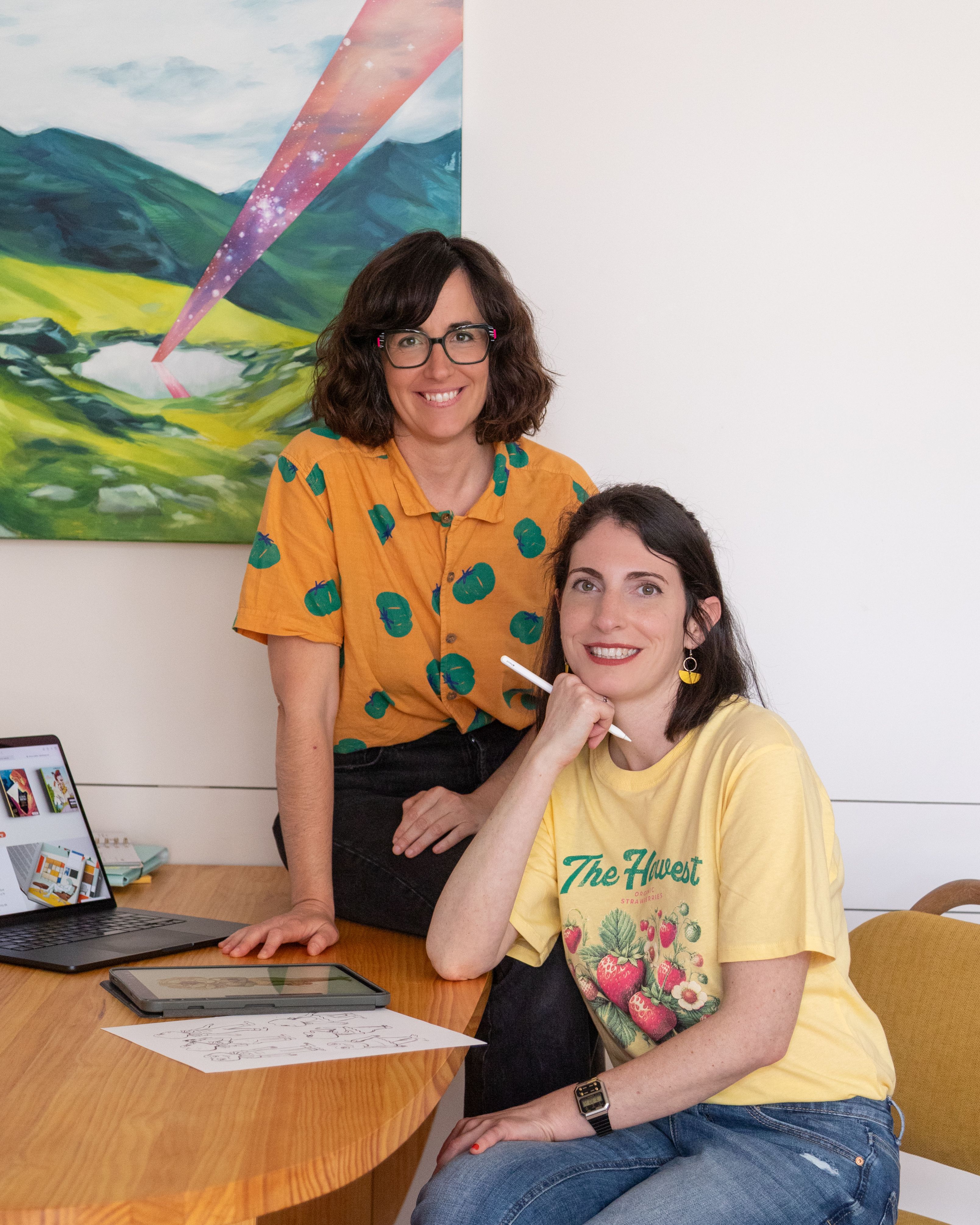 Sara Molina i Edurne Lacunza, fundadores de l'editorial La Pera Books