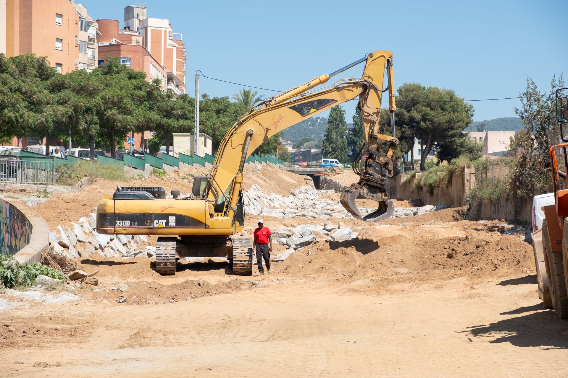 Riera de Sant Simó, projecte Re-Natura, treballs la primavera passada. Foto: R.Gallofré Riera de Sant Simó, projecte Re-Natura, treballs la primavera passada. Foto: R.Gallofré