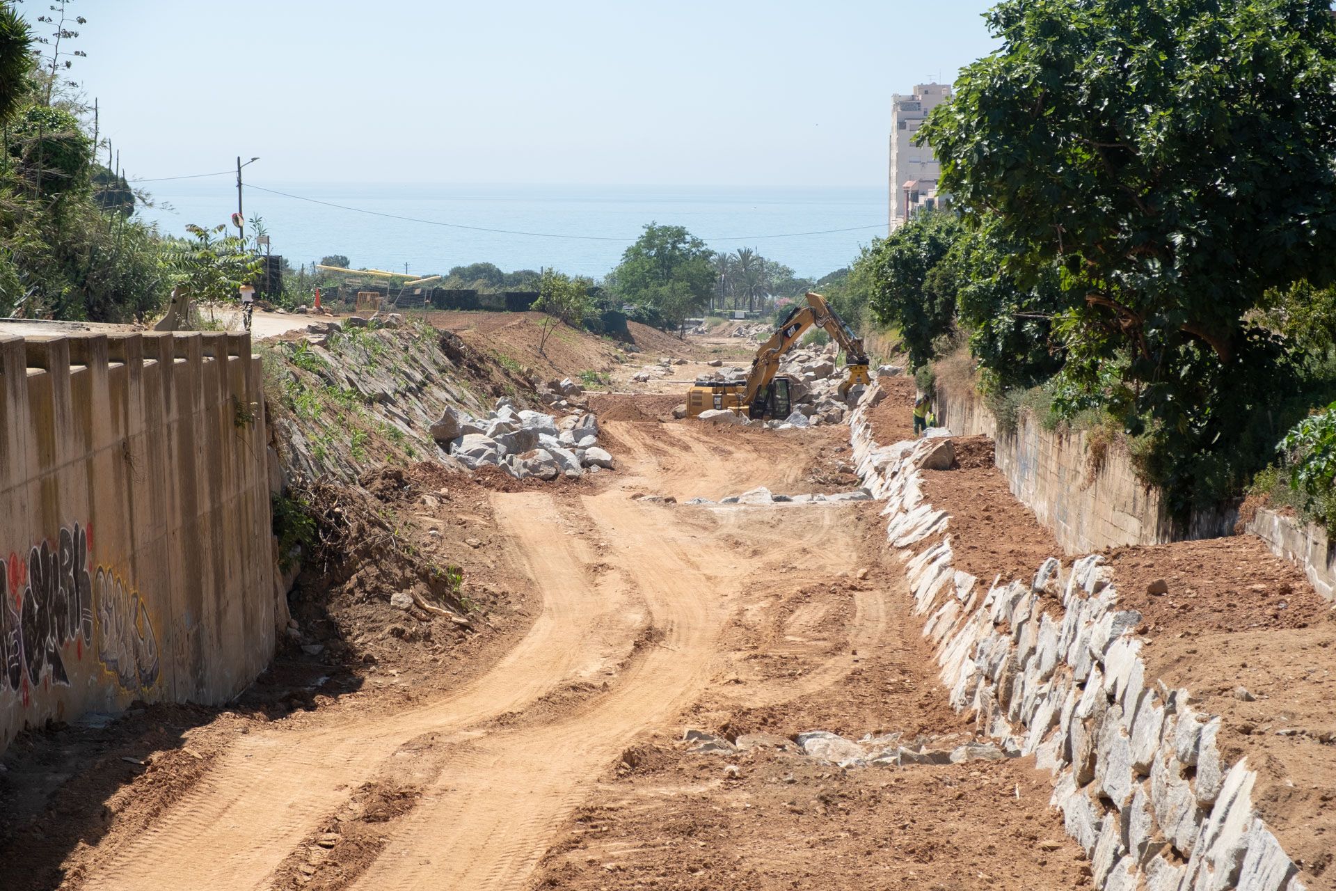 Riera de Sant Simó, projecte Re-Natura, treballs la primavera passada. Foto: R.Gallofré Riera de Sant Simó, projecte Re-Natura, treballs la primavera passada. Foto: R.Gallofré