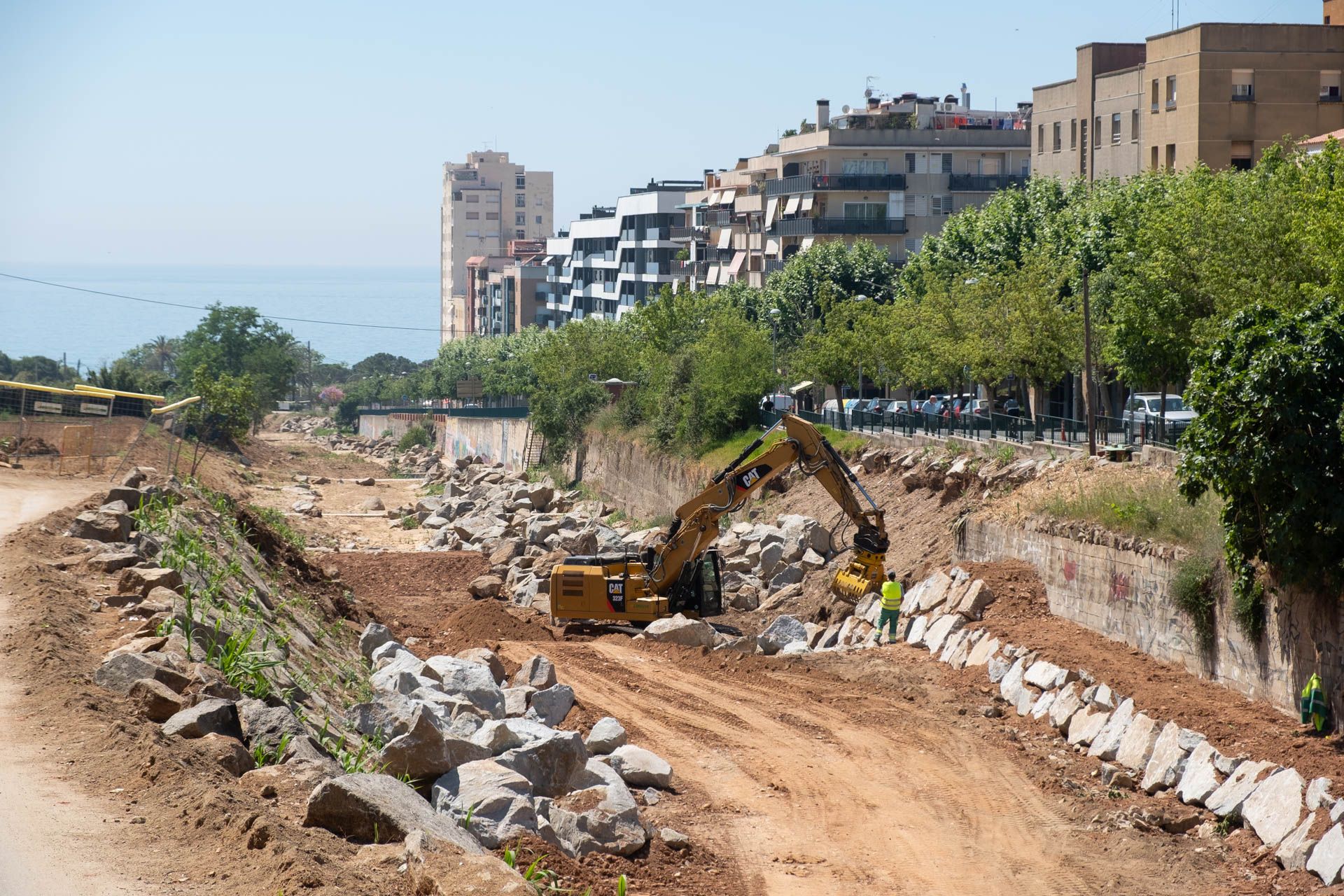 Riera de Sant Simó, projecte Re-Natura, treballs la primavera passada. Foto: R.Gallofré Riera de Sant Simó, projecte Re-Natura, treballs la primavera passada. Foto: R.Gallofré