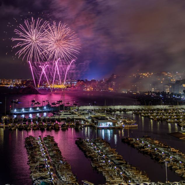 Espectacular instantània dels Focs de Blanes Espectacular instantània dels Focs de Blanes
