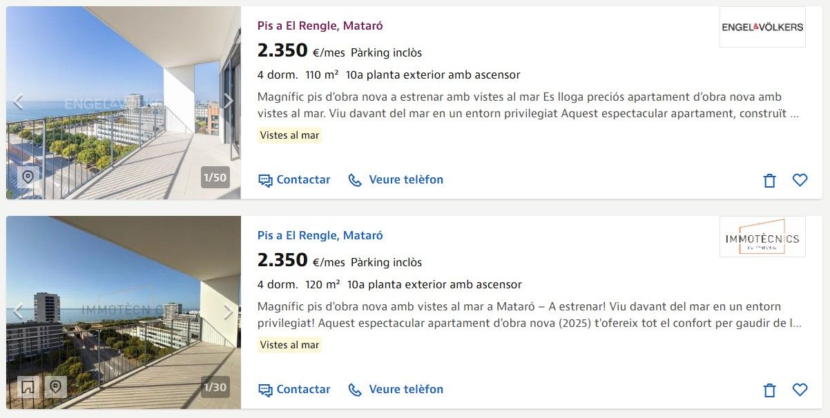 Anuncis de pisos a El Rengle. Foto Idealista Anuncis de pisos a El Rengle. Foto Idealista