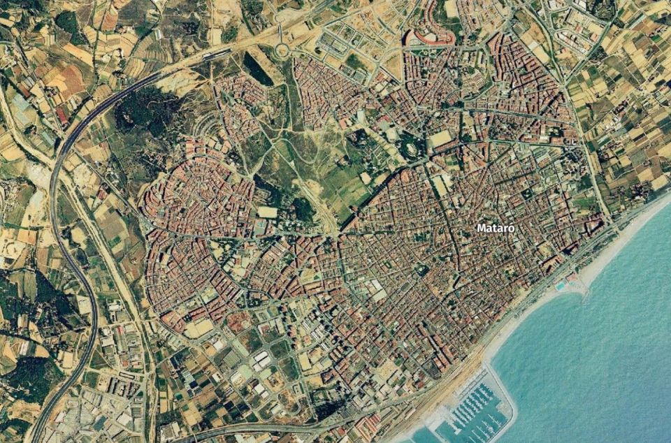 L'any 1993, amb el sector de Via Europa encara per construir L'any 1993, amb el sector de Via Europa encara per construir