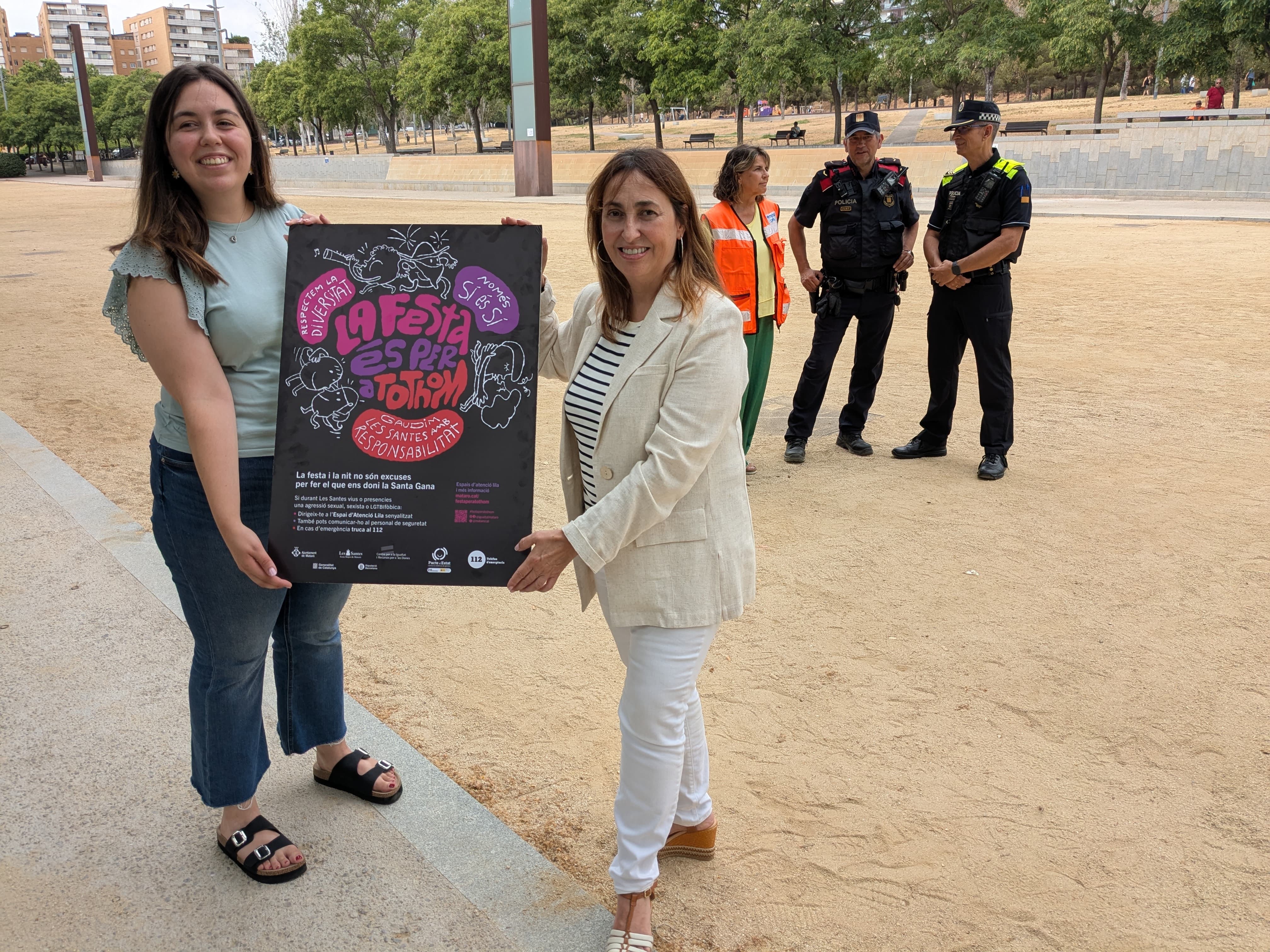 Mataró refuerza los puntos lila para velar por unas Santes sin agresiones