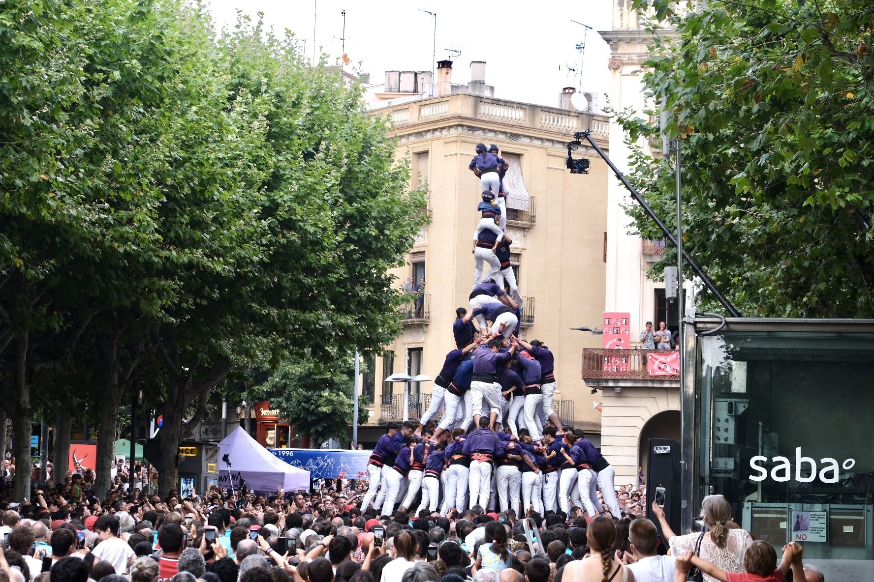 Cau la torre de 9 amb folre. Foto: R.Gallofré