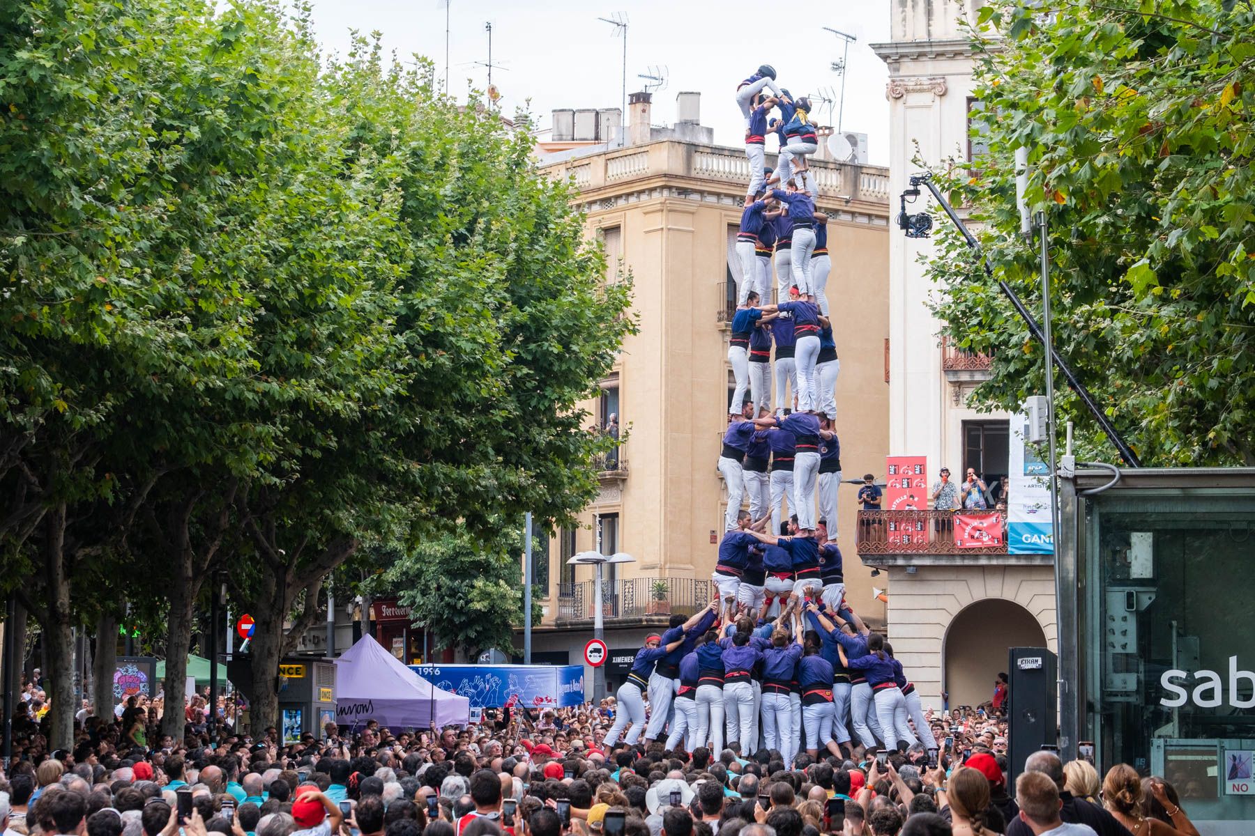 El 5 de 9 amb folre dels Capgrossos. Foto: R.Gallofré