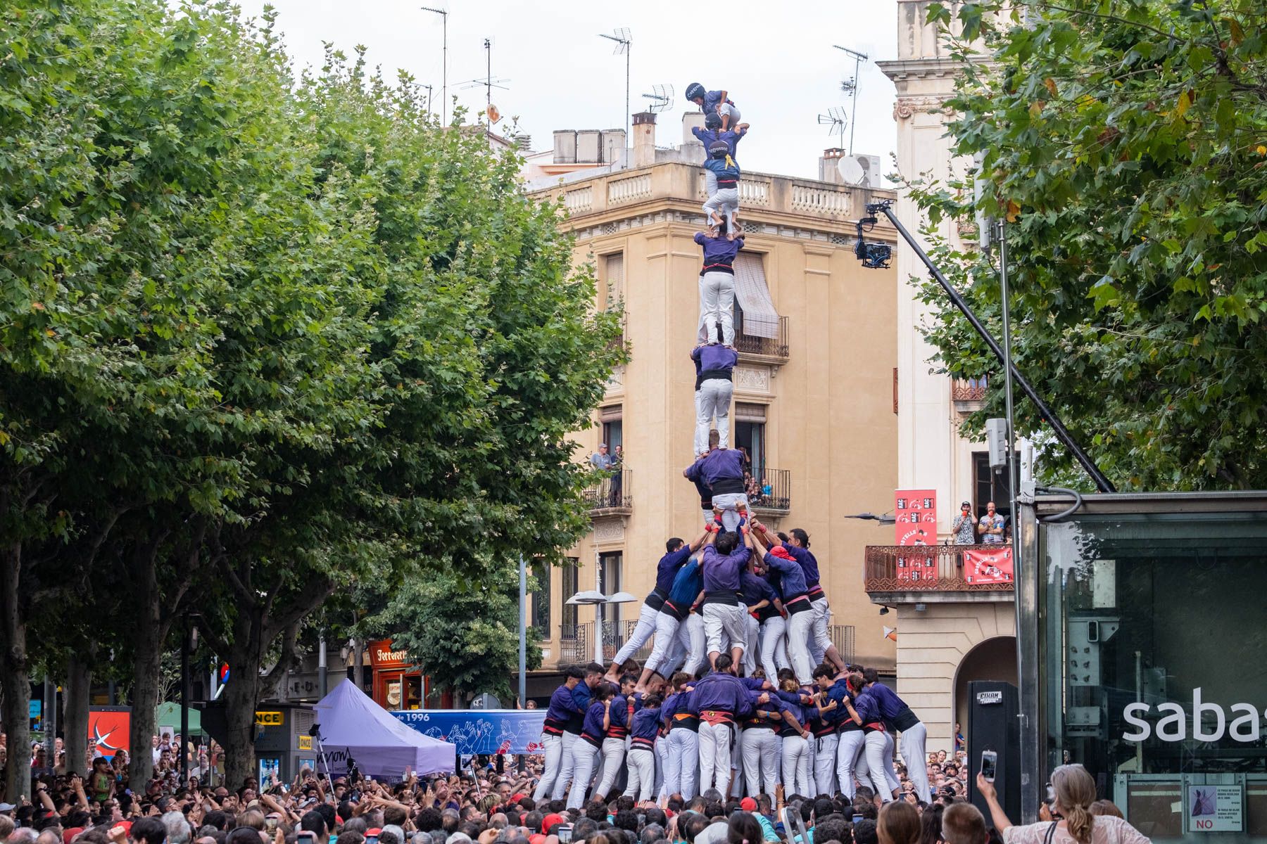 La torre de 9 amb folre, carregada. Foto: R.Gallofré