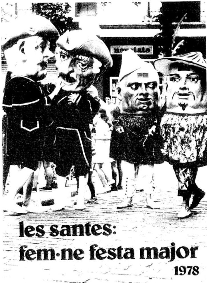 Cartell de 'Les Santes: Fem-ne Festa Major' de l'any 1978