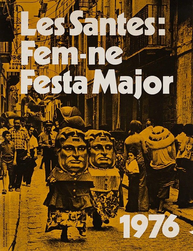 Cartell de 'Les Santes: Fem-ne Festa Major' de l'any 1976