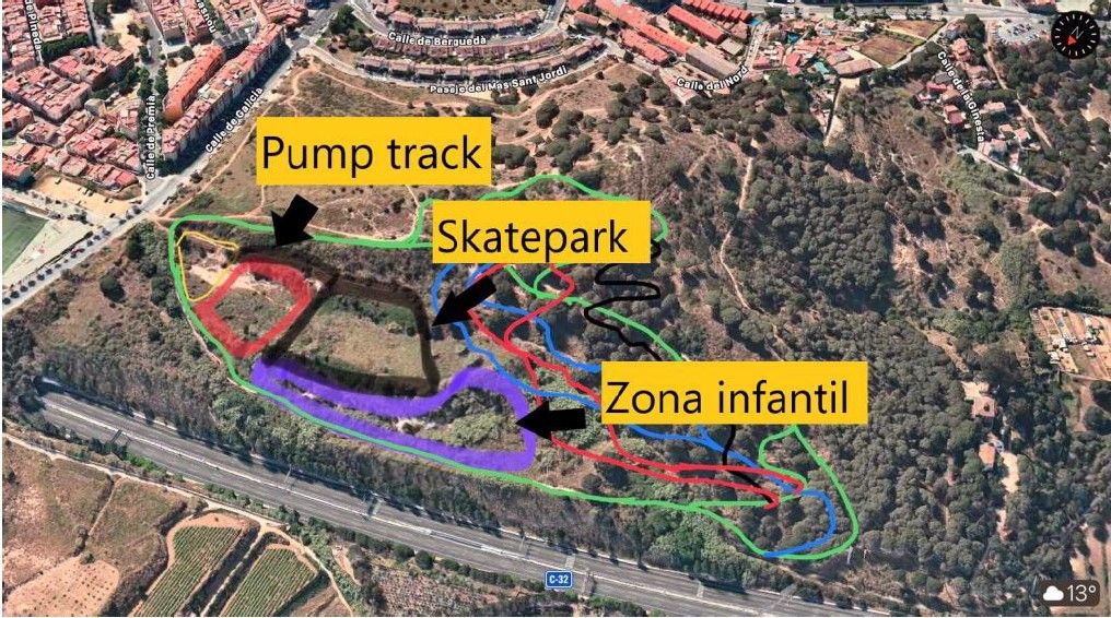 Terreno afectado por el proyecto