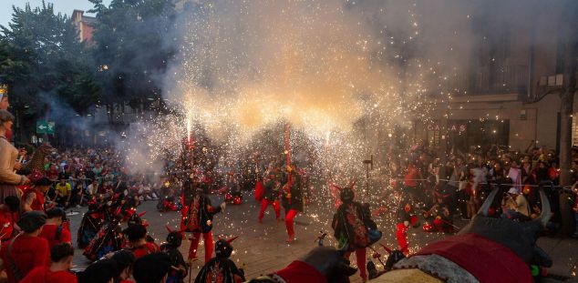 La Crida, un dels actes de Les Santes amenaçat per la pluja. Foto: R. Gallofré