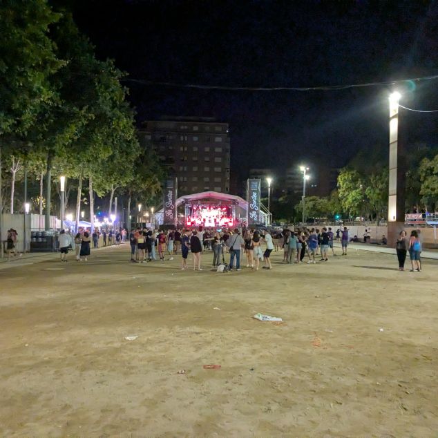 El Parc Nou, totalment desèrtic.Foto: Cugat C. El Parc Nou, totalment desèrtic.Foto: Cugat C.