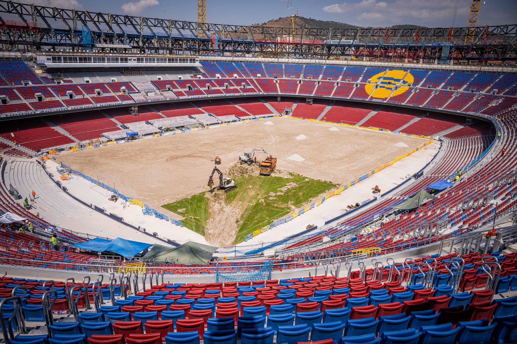 Obres al Camp Nou. Foto: ACN