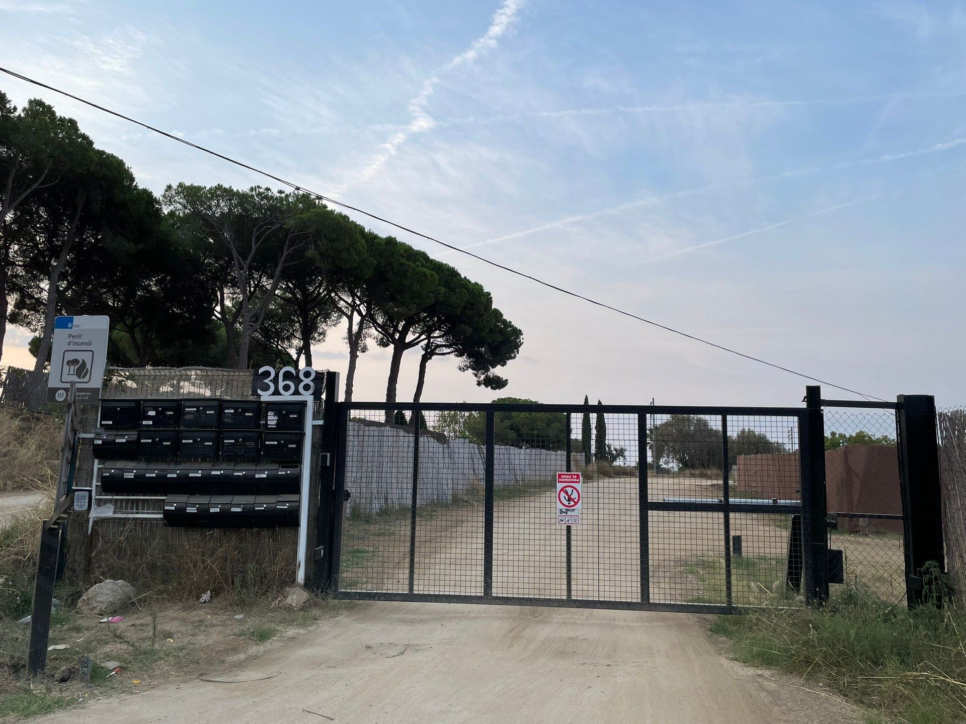 Entrada al camping